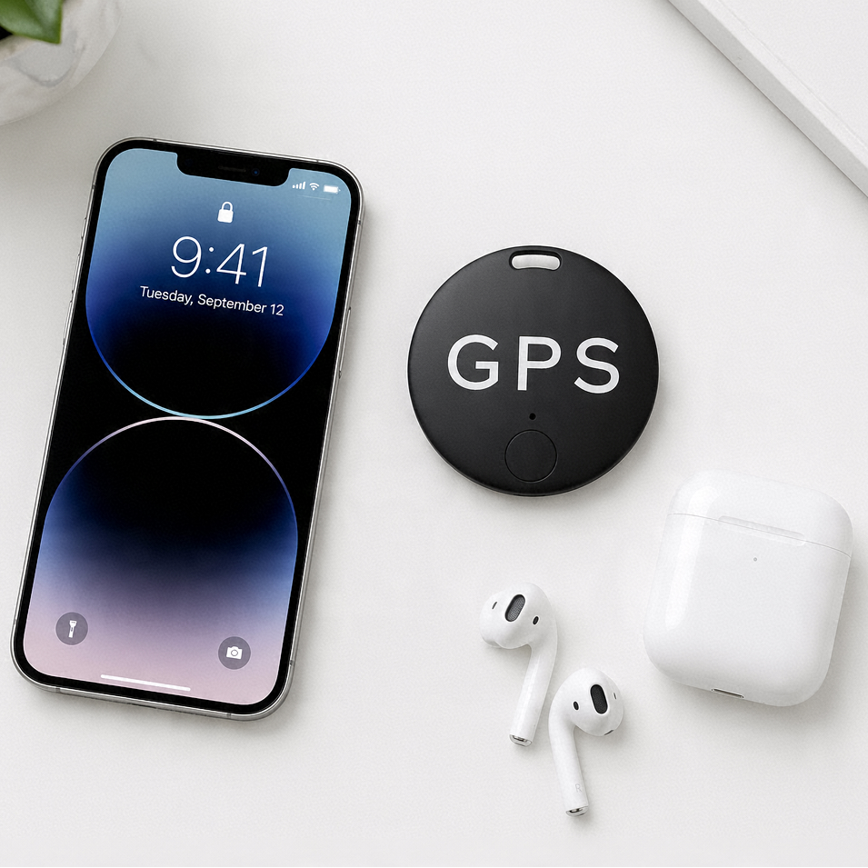 Mini Traceur GPS Bluetooth – Localisateur Anti-Perte pour Voiture, Moto & Objets